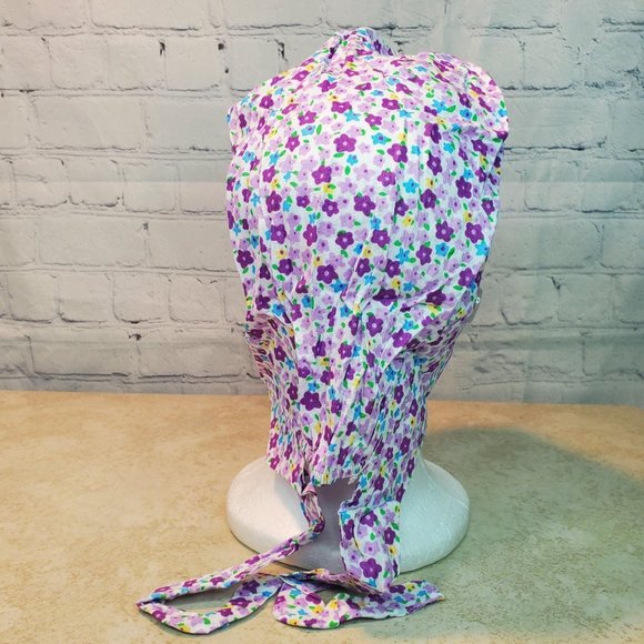 3 Scrub Cap Hat With Buttons - Picture 2 of 4